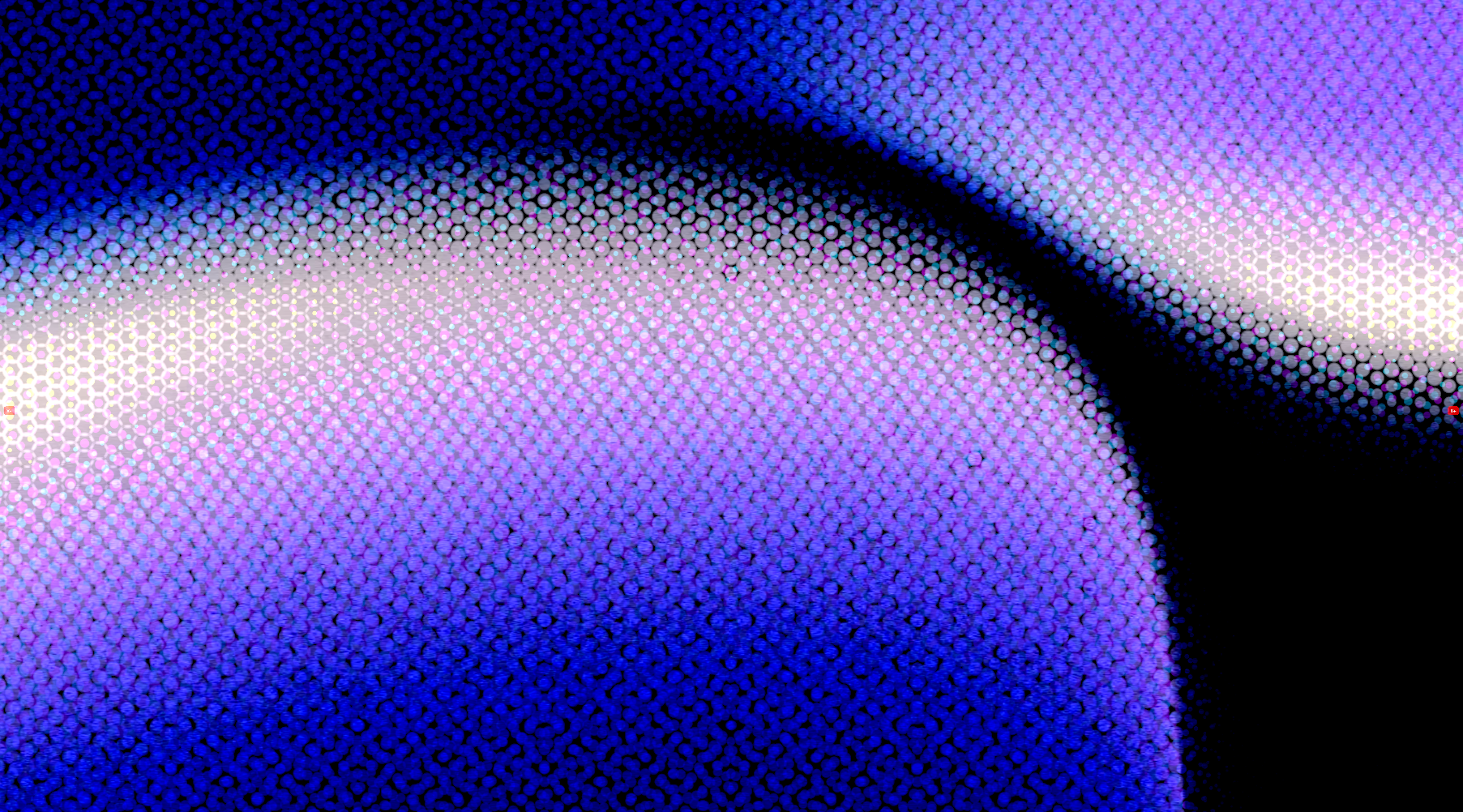 A blue and lavender gradient rendered in our halftone dot texture