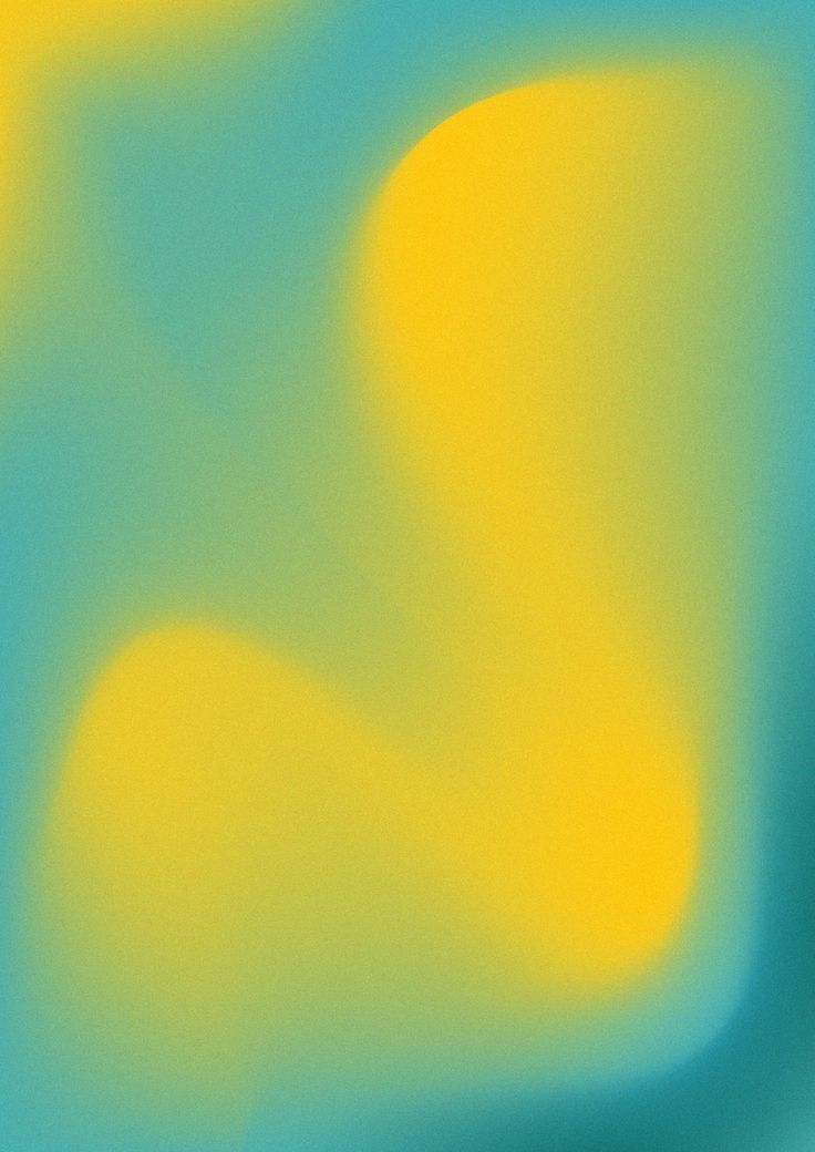 Grainy gradient of teal blending into bright yellow